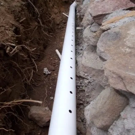 Tuyau de drainage PVC perforé (10 pi) – Norme BNQ Drainage Malouk